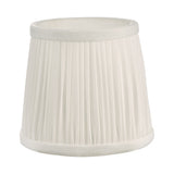 ULY0515 Ivory Faux Silk Pleated Shade 14Cm