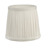Ivory Faux Silk Pleated Shade 14Cm