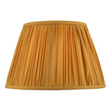 LY1626 Yellow Ochre Faux Silk Pleated Shade 40Cm