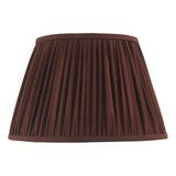 ULY1658 Burgundy Faux Silk Pleated Shade 40Cm