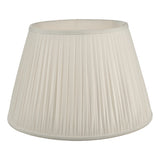 Ivory Faux Silk Pleated Shade 45Cm