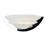 UNA0750 Glass 2 Disc Wall Bracket Chrome