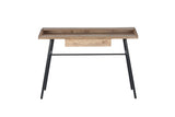 1 Drawer Office Desk With Shelf Rustic