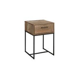 URB1NBSRUS 1 Drawer Narrow Bedside Rustic