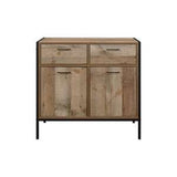 2 Door 2 Drawer Sideboard Brown