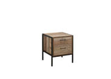 URB2BSRUS 2 Drawer Bedside Rustic