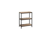URB3TBCRUS 3 Tier Bookcase Rustic Brown