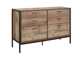 URB6WCHRUS 6 Drawer Wide Chest Rustic