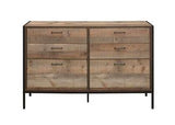 6 Drawer Wide Chest Rustic