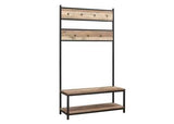 URBCRBRUS Coat Rack & Bench Brown