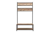 Coat Rack & Bench Brown