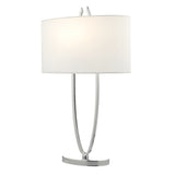 Table Lamp Polished Chrome With Shade