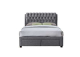 Double Bed Grey