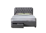 VAL2DB5GRY King Bed Grey