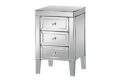 3 Drawer Bedside White