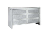 VIECH6MIR 6 Drawer Chest White
