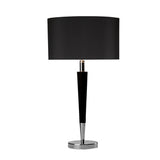 VIK4022 Table Lamp Polished Chrome Black With Shade