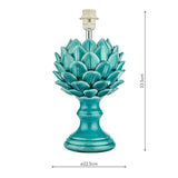 Table Lamp Blue Ceramic Base Only