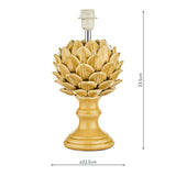 Table Lamp Yellow Ceramic Base Only