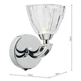 Single Wall Bracket Polished Chrome