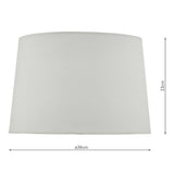 Ivory Linen Tapered Drum Shade 36Cm