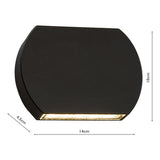 Outdoor Wall Light Dark Grey Ip44 Led