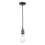 1 Light E27 Suspension Black Chrome Matt Black