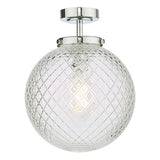 WAY0150 Bathroom Flush Polished Chrome Glass Ip44