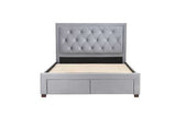 Double Bed Grey