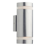 WES2144 Outdoor 2 Light Wall Light Stainless Steel Led Ip44
