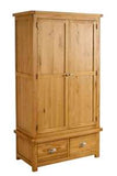 WOB2D2DROAK 2 Door 2 Drawer Wardrobe Oak