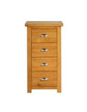 4 Drawer Narrow Chest Oak