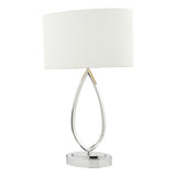 WYA4250 Touch Table Lamp Polished Chrome With Shade