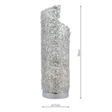 Touch Table Lamp Spun Aluminium & Polished Chrome