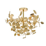 YAD0435 4 Light Semi Flush Gold Leaf
