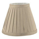 YOV0529 Taupe Faux Silk Pleated Shade 15Cm
