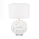 Round Table Lamp White With Shade