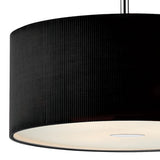3 Light Pendant Black 60Cm