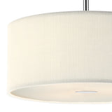 3 Light Pendant Cream 60Cm
