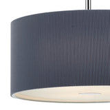3 Light Pendant 60Cm Grey