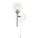 ZEK0750 Wall Light Polished Chrome Glass