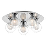 ZEK5450 5 Light Flush Polished Chrome