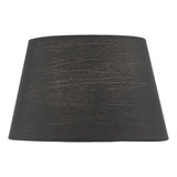 ZIR0722 Black Faux Silk Candle Clip Shade 18Cm