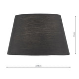 Black Faux Silk Candle Clip Shade 18Cm