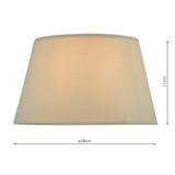 Taupe Faux Silk Candle Clip Shade 18Cm