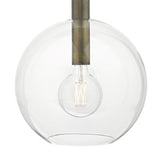 ZUL0163 Pendant Glass & Aged Bronze