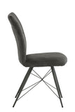 Am03 Dining Chair - Grey Fabric Melamine Concrete Finish /Grey Leg