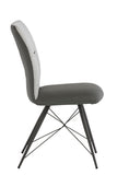Am04 Dining Chair - Light Grey Fabric/Pu
