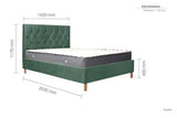 LOXB46GRNV2 Double Bed Green